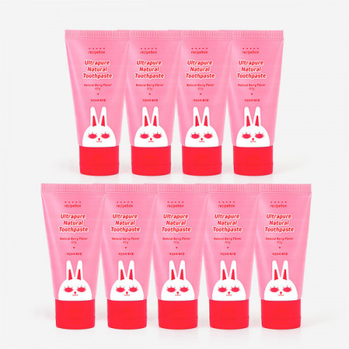 유아 어린이 무방부제 울트라퓨어 내츄럴 치약 60g X 9개