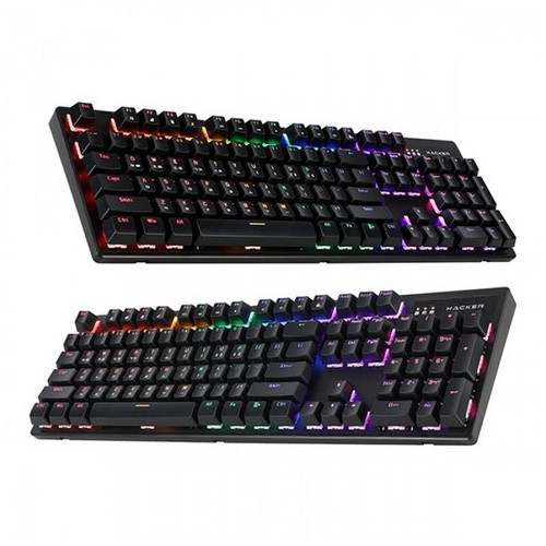 앱코 축교환 레인보우 무빙 LED 기계식 키보드 갈축