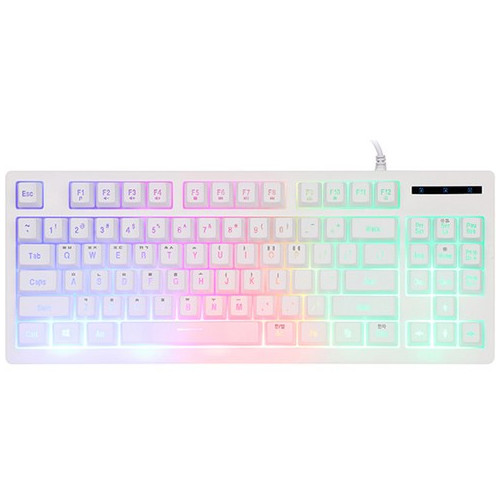 앱코 HACKER K150 텐키리스 레인보우 LED 게이밍 멤브레인 키보드