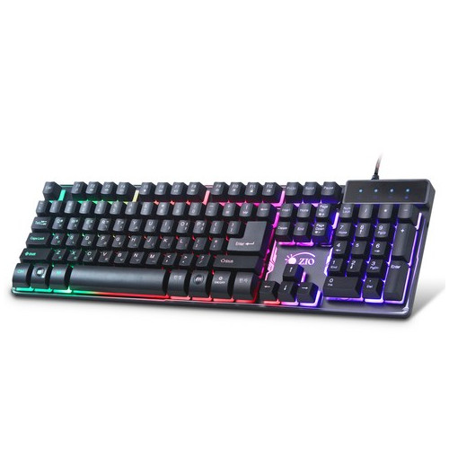 지오 비키스타일 레인보우 백라이트 RGB 게이밍 유선키보드