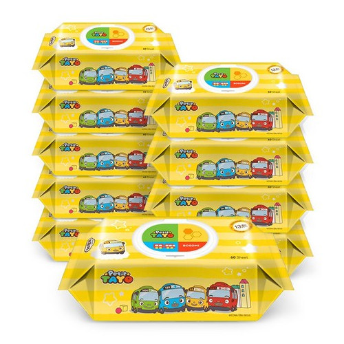 보솜이 13무 안심 아기물티슈 캡형 60매 12팩