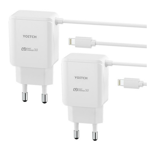 요이치 라울 2세대 18W 일체형 고속충전 케이블 8핀