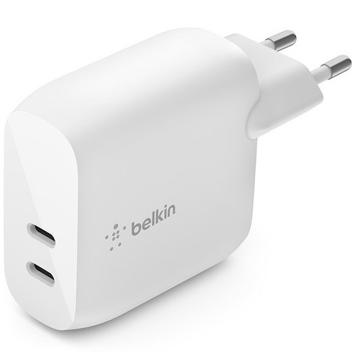 벨킨 부스트업 듀얼 USB C PD 3 40W 고속 충전기 WCB006