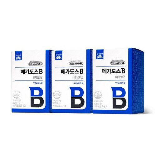 고려은단 메가도스B 비타민B 컴플렉스 60정, 60정, 3개