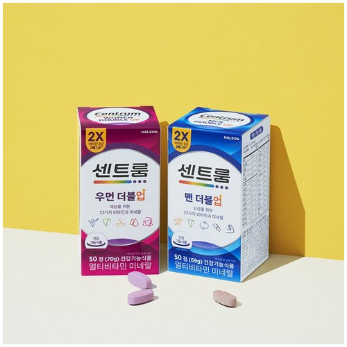 [센트룸] 커플SET 더블업 맨우먼 멀티비타민 2종, 단품