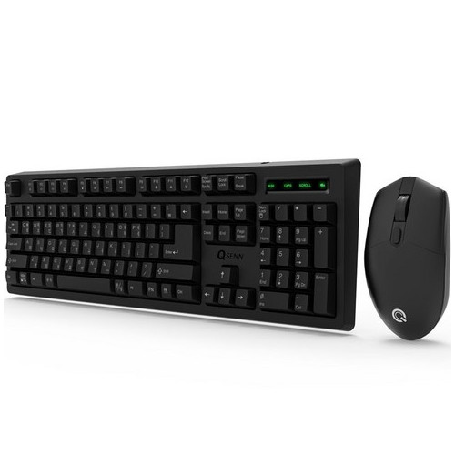 큐센 무선 키보드 + 마우스 + 키스킨 세트