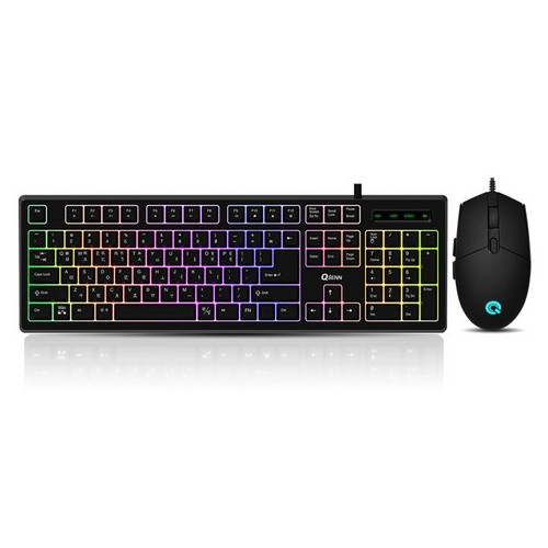 큐센 LED Stella 키보드 + 마우스 세트