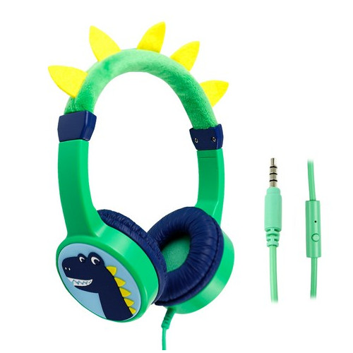 라이키드 공룡 어학용 청력보호 어린이 유선 헤드셋