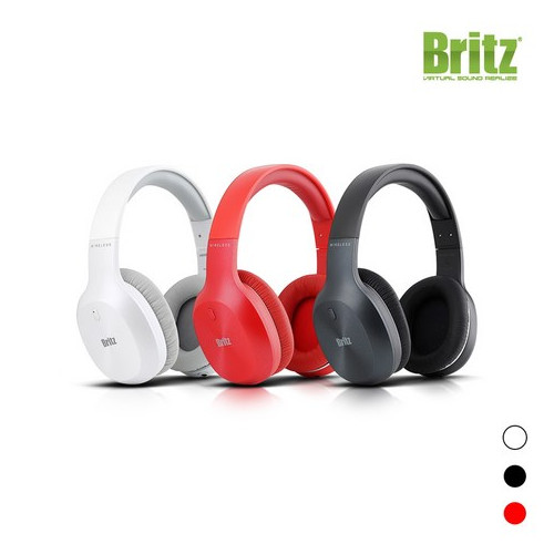 [Britz] 브리츠 스피커 W800BT Qplus 블랙 레드 화이트 블루투스 Hi-Fi 헤드폰