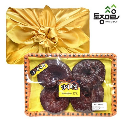 토종마을 영지버섯 선물세트 보자기포장 300g
