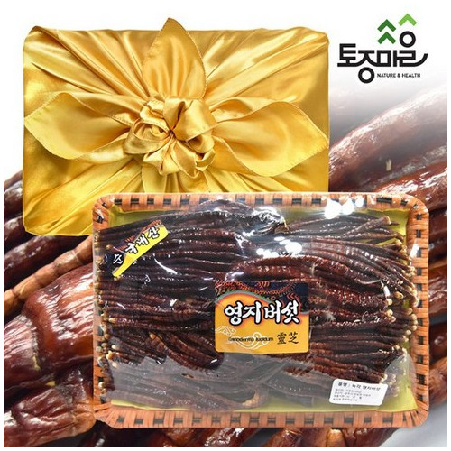 토종마을 녹각영지버섯 선물세트 보자기포장 300g