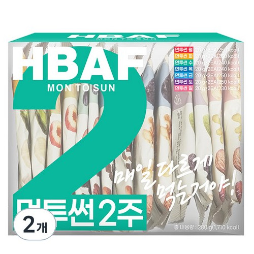 먼투썬 2주 하루견과, 280g, 2개