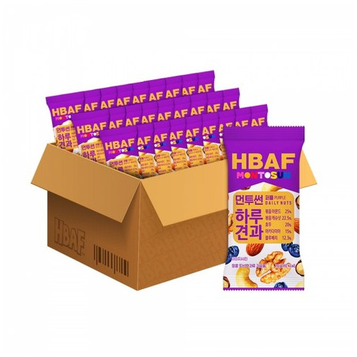[HBAF] 바프 NEW 먼투썬 하루견과 퍼플 50봉 (20g X 50봉)