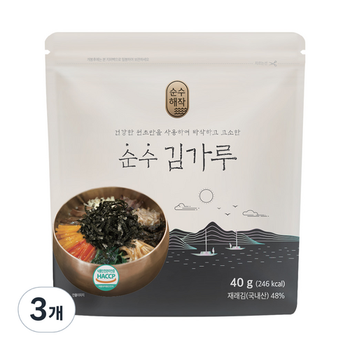순수해작 순수 김가루 3P