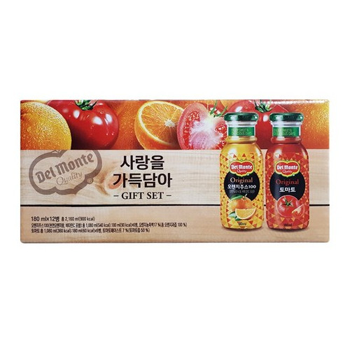 델몬트 사랑을 가득담아 180mlx12병x3set, 180ml, 36개
