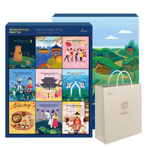 아름드레 한국의 전통차 9종 선물세트, 9종, 1세트