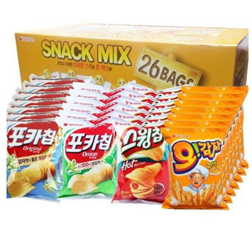 오리온 감자 패밀리팩 26개입 (포카칩 스윙칩 오감자) +, 감자스낵믹스26개입, 1박스