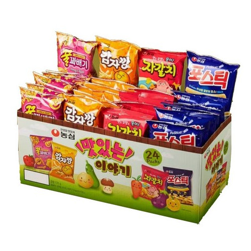 농심 스낵 미니믹스 과자선물세트, 꿀꽈배기6p + 포..., 1세트