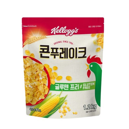켈로그 콘푸레이크 1200g 시리얼 대용량 식자재 업소용 첵스, 1.2kg, 1개
