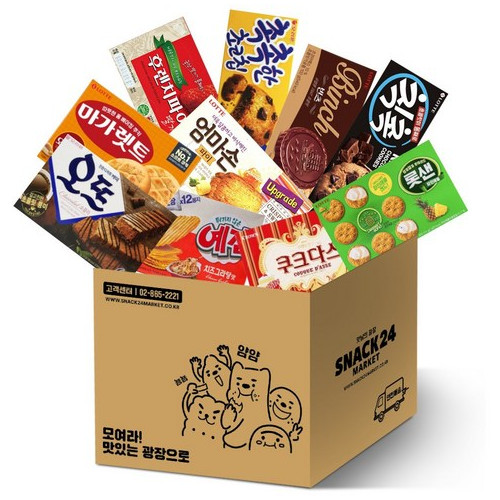 스낵24 다같이 쓱싹 10종 과자세트, 과자 10p, 2세트