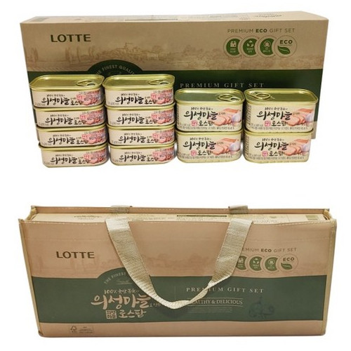 설날 선물로 최고인 의성마늘 로스팜 3호 세트 국산돈육 사용 가방 포함