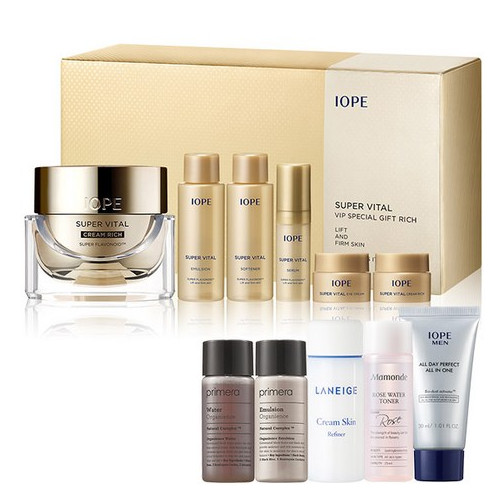 아이오페 슈퍼바이탈크림 50ml + 아모레퍼시픽 기초케어 5종