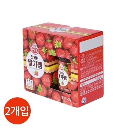 오뚜기 딸기잼 830g x 2개