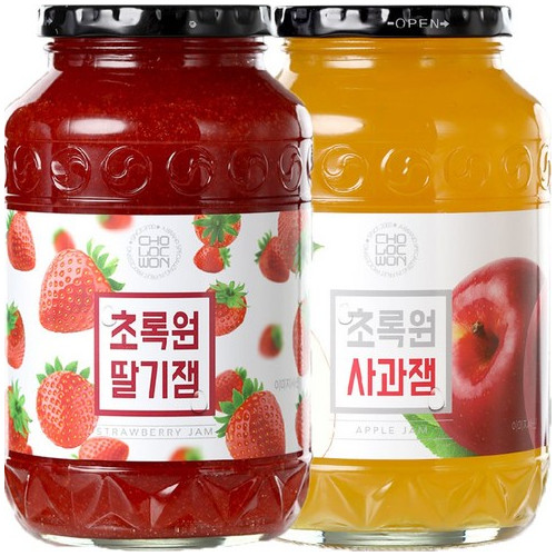 초록원 딸기잼 1kg + 사과잼 1kg