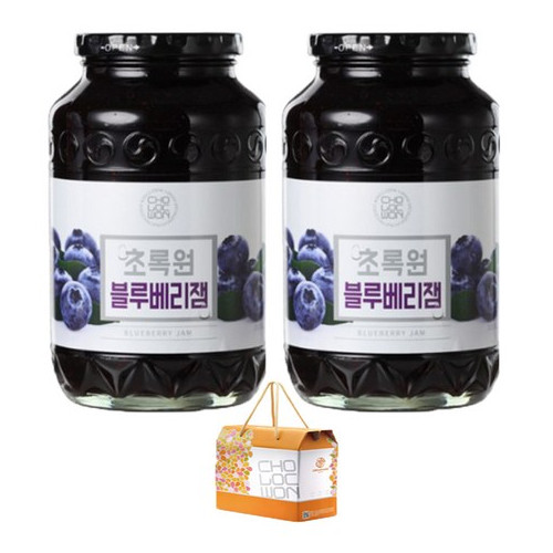 초록원 선물세트 블루베리잼1kgx2개 (선물포장)