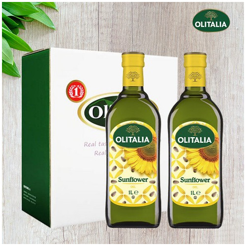 올리타리아 해바라기씨유1L 2병 (선물세트)