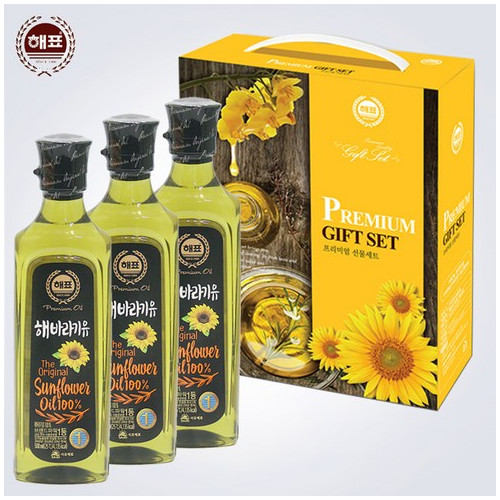 해표선물세트 해바라기씨유 500mx3병/명절선물세트