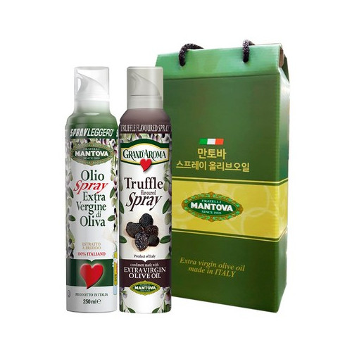 만토바 올리브오일 스프레이 오리지널 250ml + 트러플 250ml 선물세트