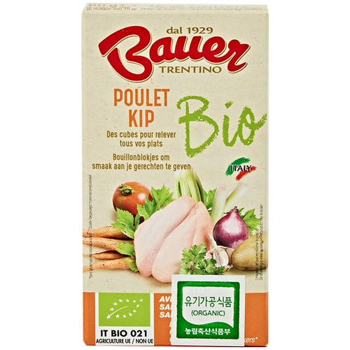 바우어 유기농 치킨 스톡 큐브 60g, 1개